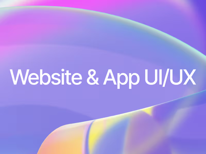 Cover image for Website & App UI/UX Design