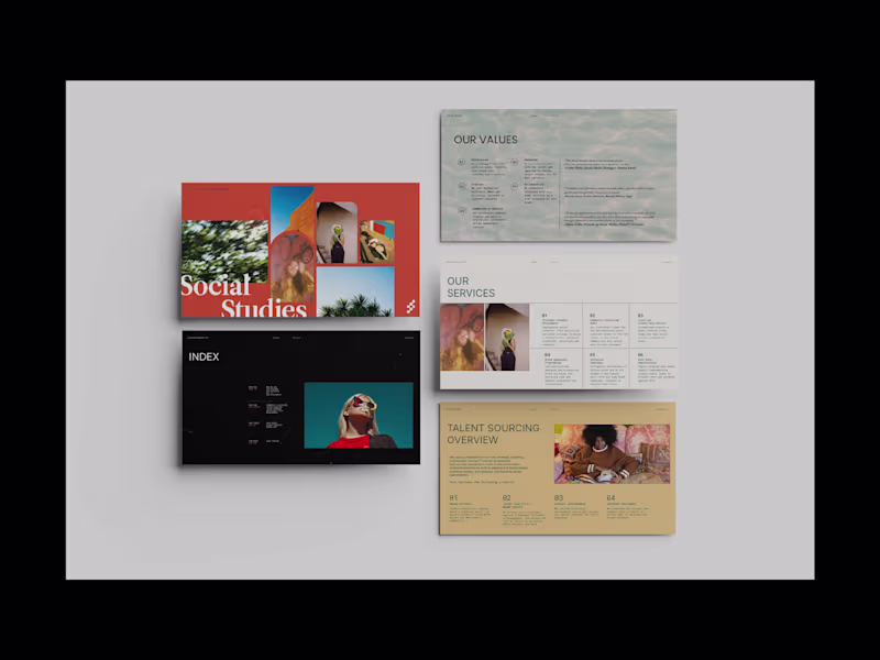 Cover image for Deck and Trend Report Design for Social Studies