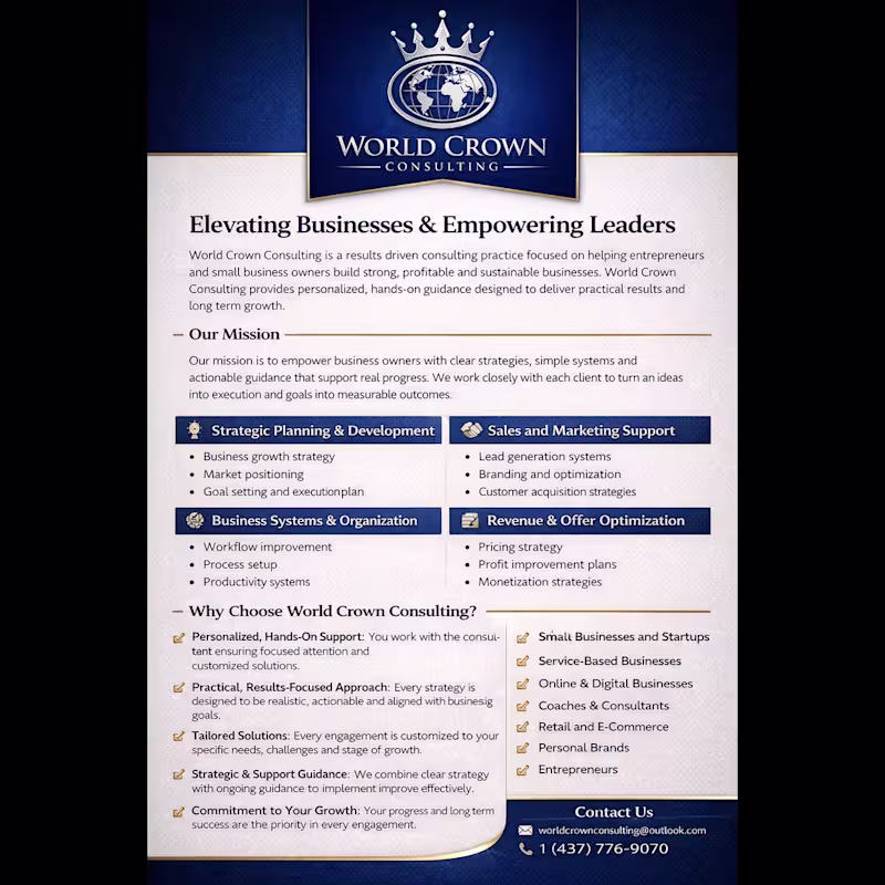 Cover image for World Crown Consulting