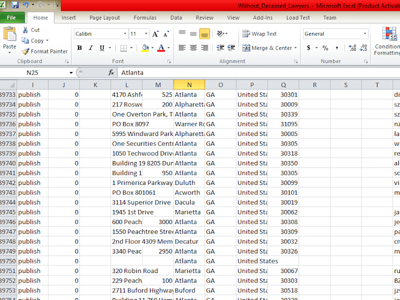 Cover image for Scraping Lawyer Data