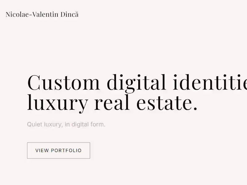Cover image for Custom digital identities for luxury real estate