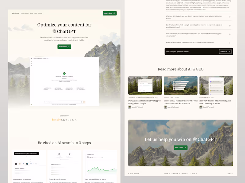 Cover image for Wrodium Website and Pitch Deck Design