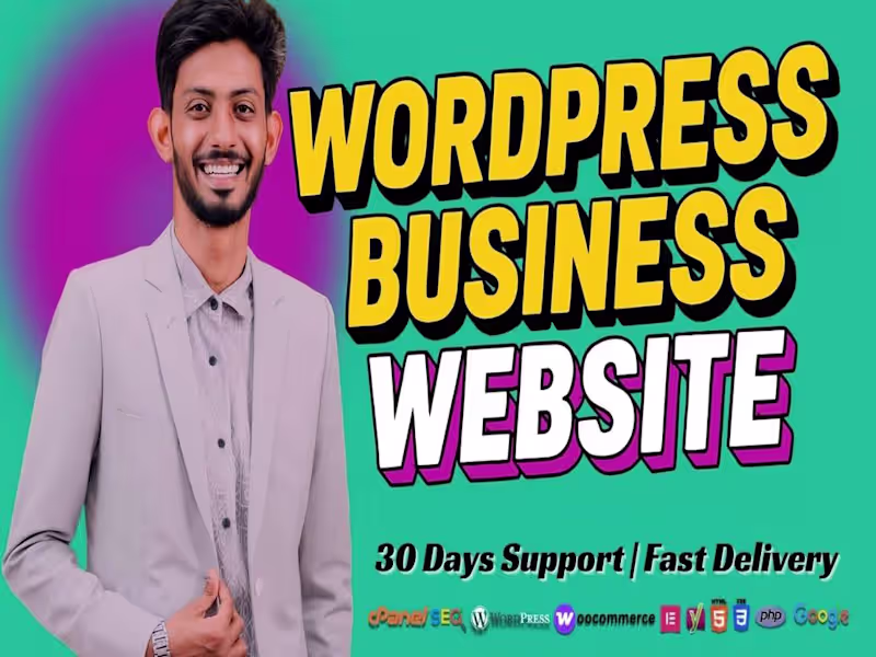 Cover image for Build a modern SEO friendly wordpress business website