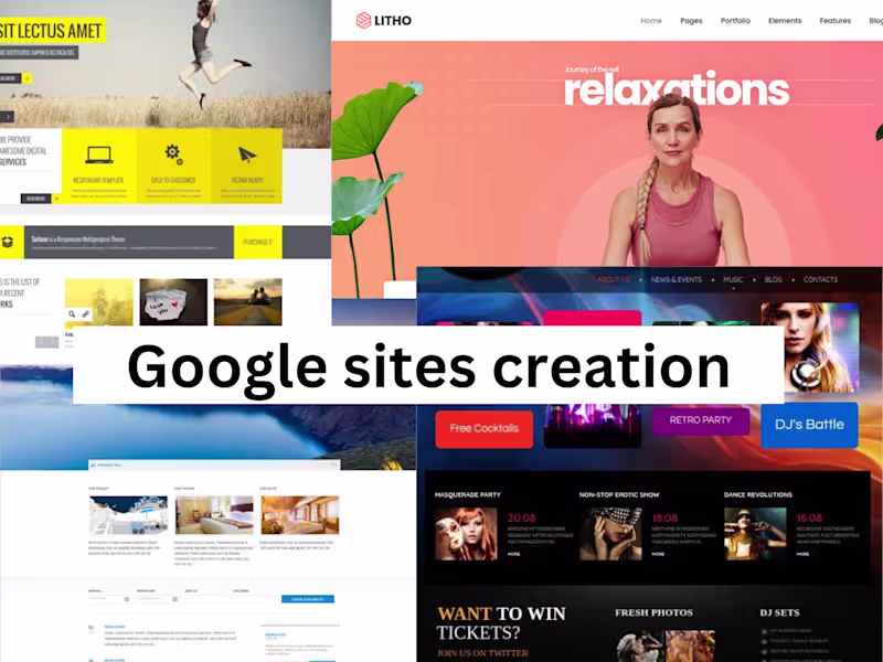 Cover image for Create professional google sites for business or personal use