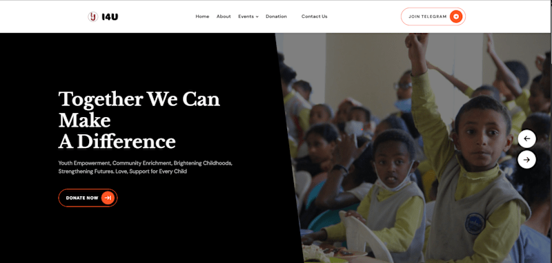 Cover image for I For U Charity Website Development