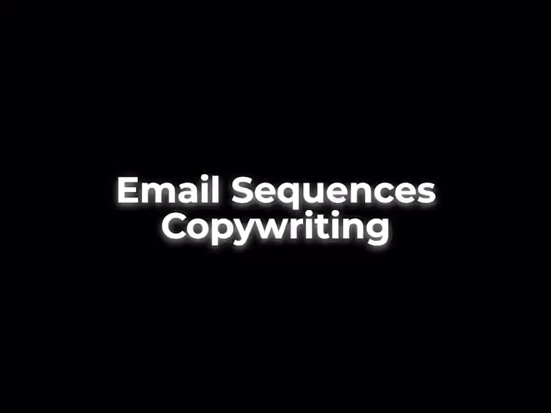 Cover image for Email Sequences Copywriting