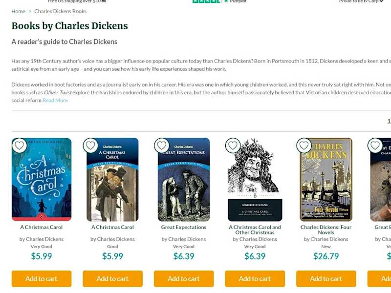 Cover image for Charles Dickens Books - World of Books