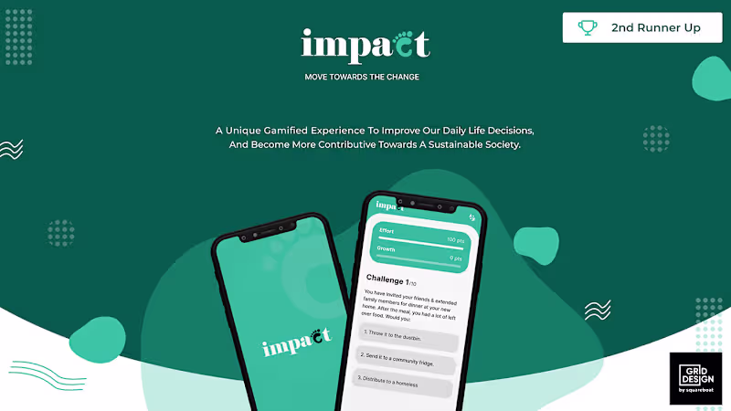 Cover image for IMPACT APP | Designathon on Behance