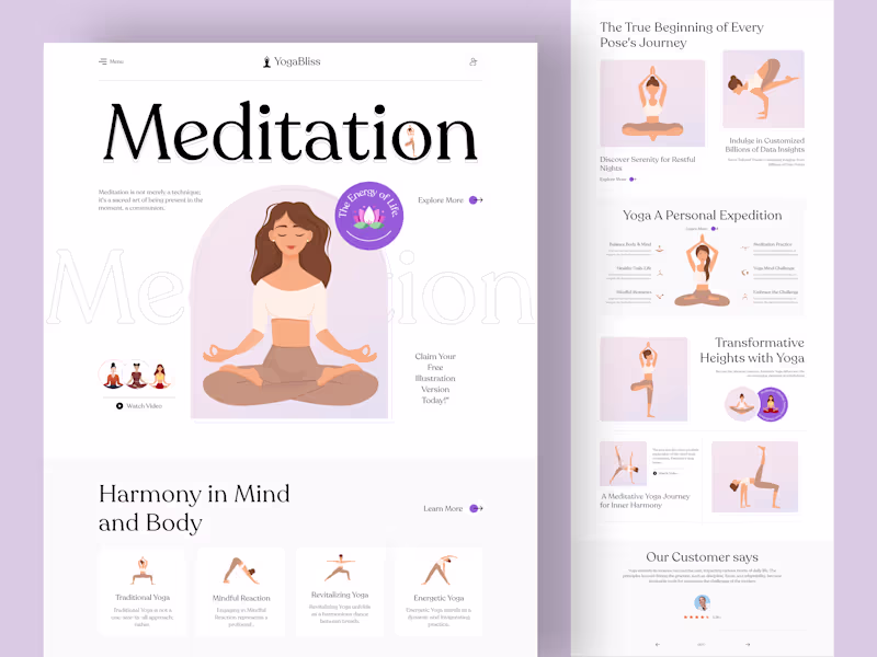Cover image for Yoga Studio landing page