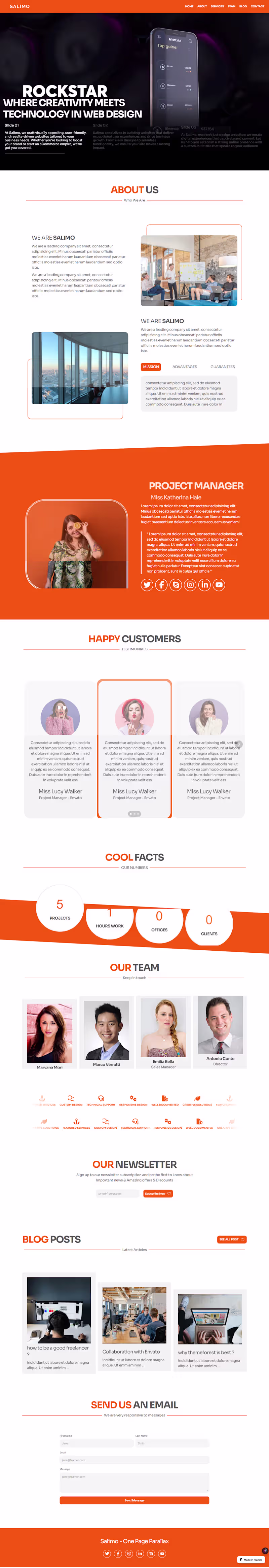 Cover image for Webflow website desinged for SALIMO