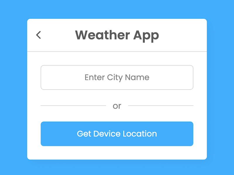 Cover image for Weather Finder