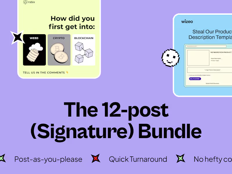 Cover image for The 12- Post Content Bundle 💅🏼