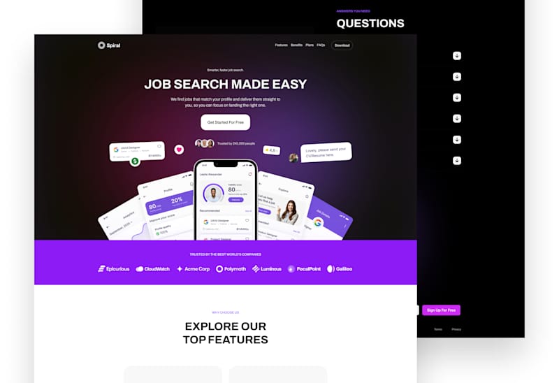 Cover image for Job Search Website Design