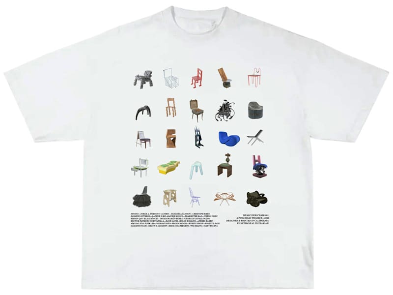 Cover image for Pink Essay - Product Concept and Copy: WEAR YOUR CHAIR 01 Shirt