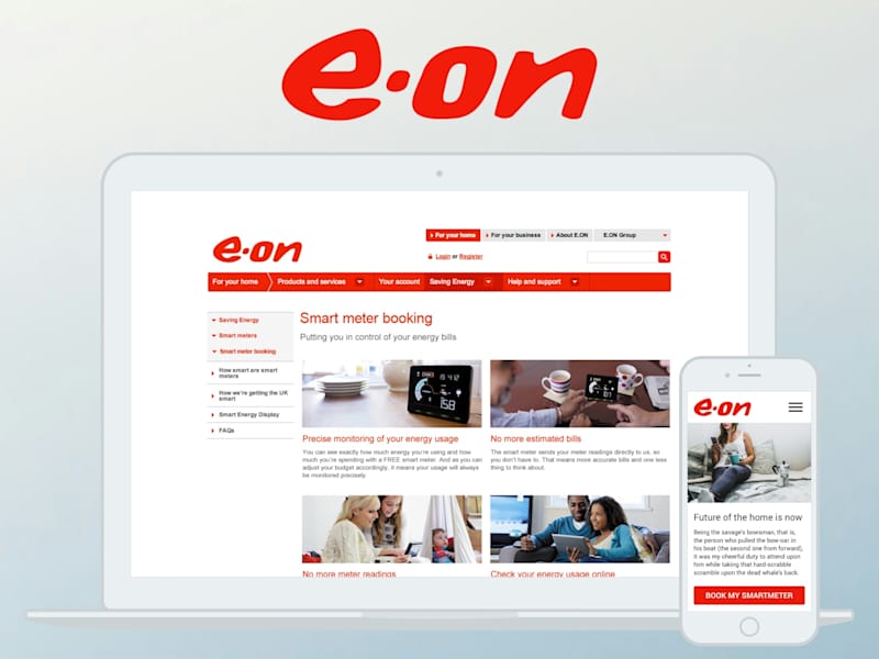 Cover image for E.ON Smart Meter Booking Responsive UI Design