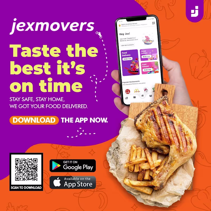 Cover image for JexMovers - Food and Parcel Delivery APP based in Philipines 