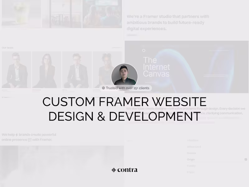 Cover image for Custom Framer Website Design & Development