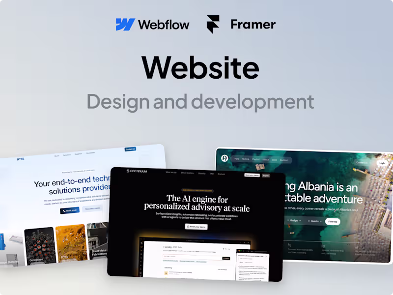 Cover image for Premium Website Design & Development in Webflow 