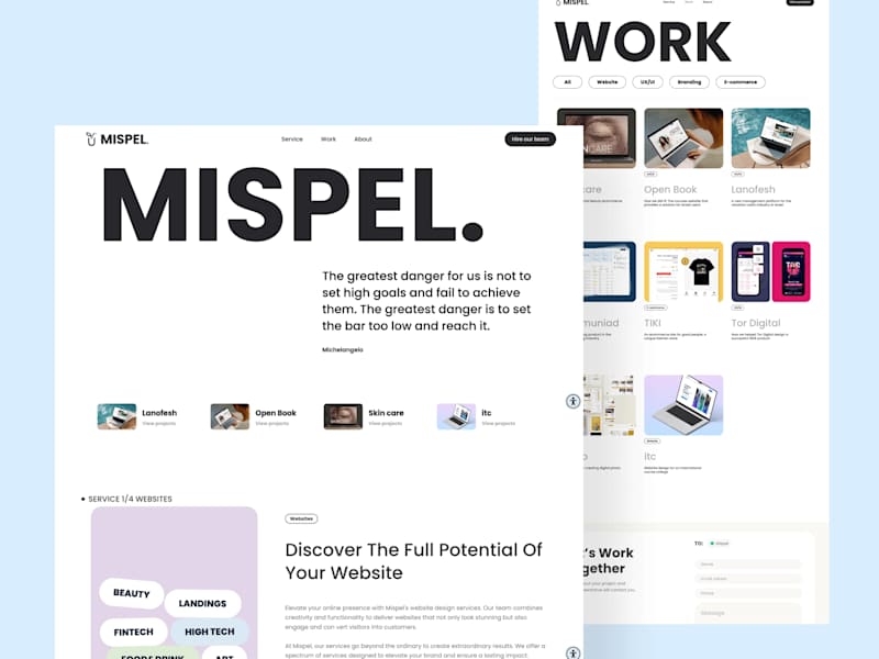 Cover image for mispel - UX/UI design studio