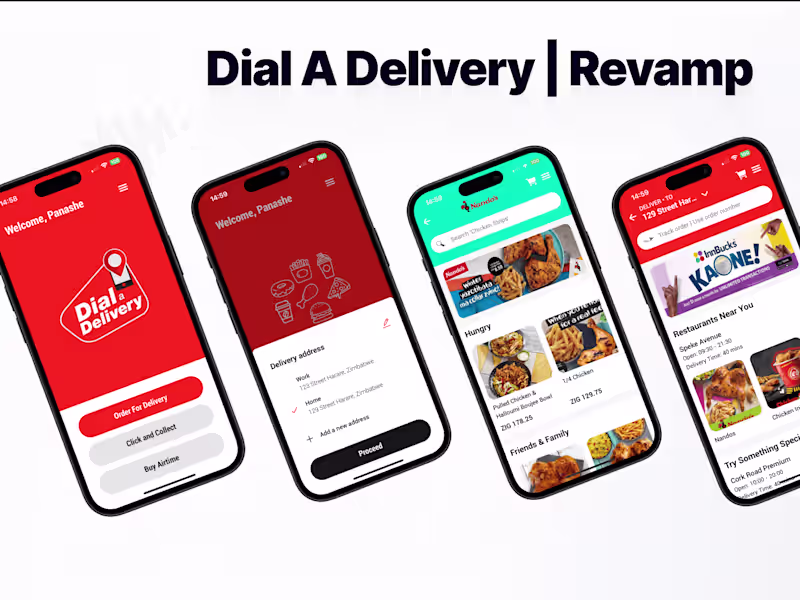 Cover image for Dial-a-Delivery App | Mobile UI Design