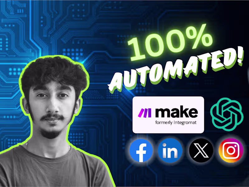 Cover image for I will setup zapier and make to automate workflow