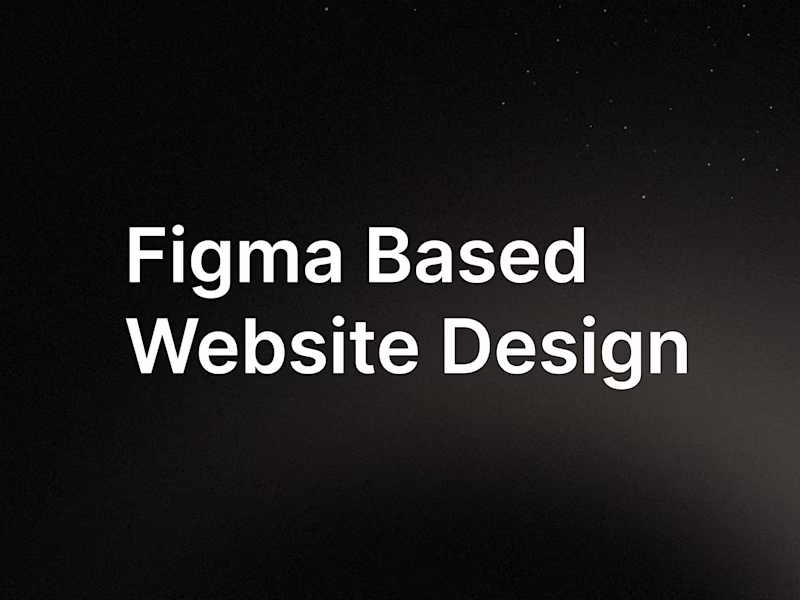 Cover image for Figma Based Web Design Services