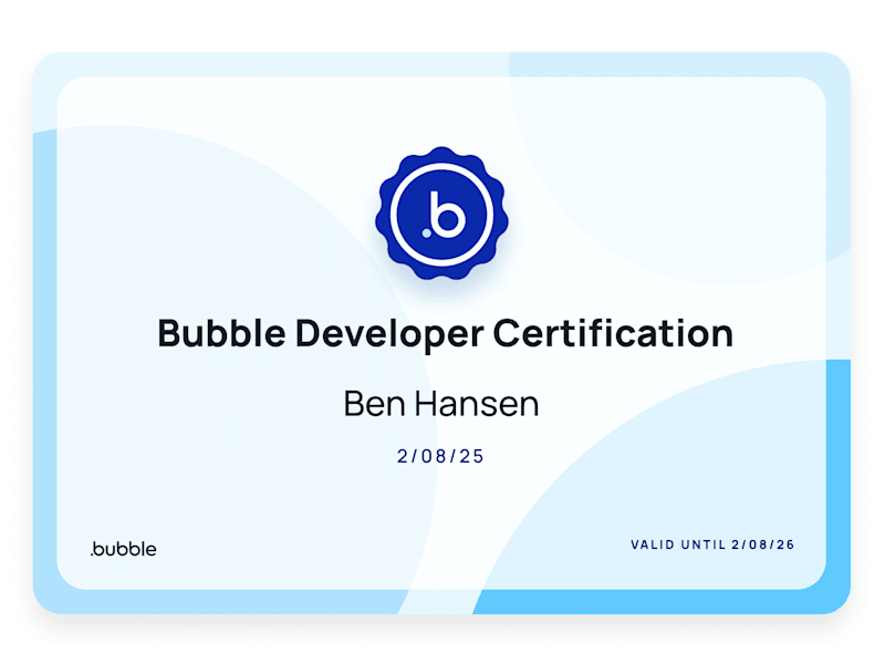 Cover image for Complex Application Development with Bubble.io