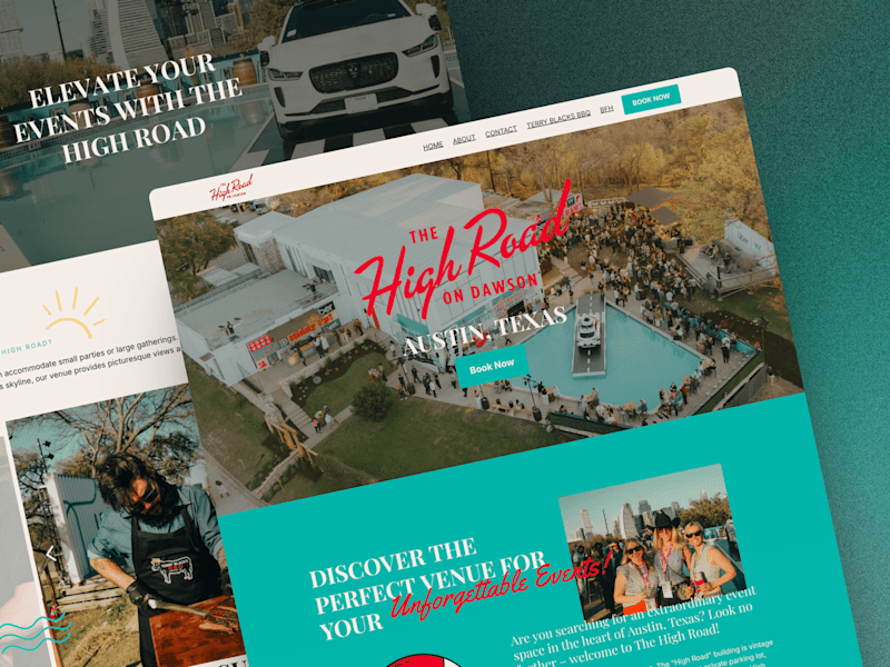 Cover image for The High Road on Dawson Event Venue Website