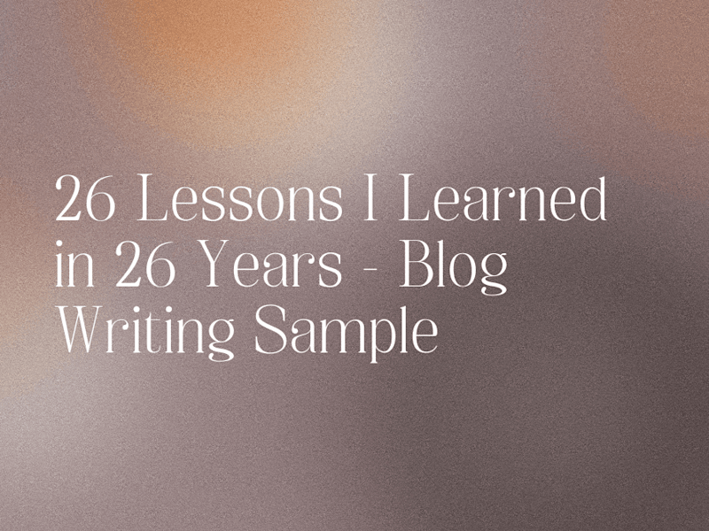 Cover image for "Listicle" Blog Post Writing Sample