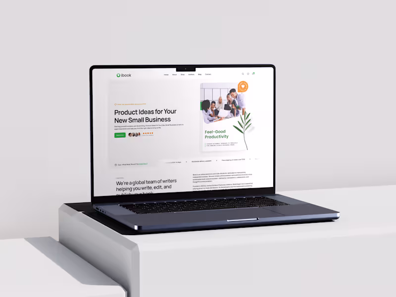 Cover image for iBook: Web design for book store