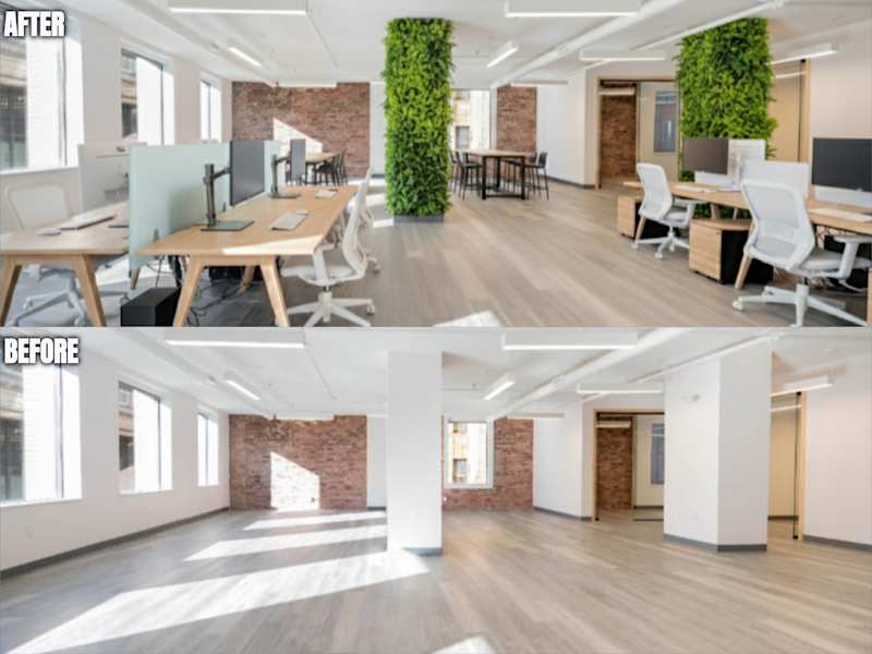 Cover image for Commercial Virtual Staging: Modern Office Concept