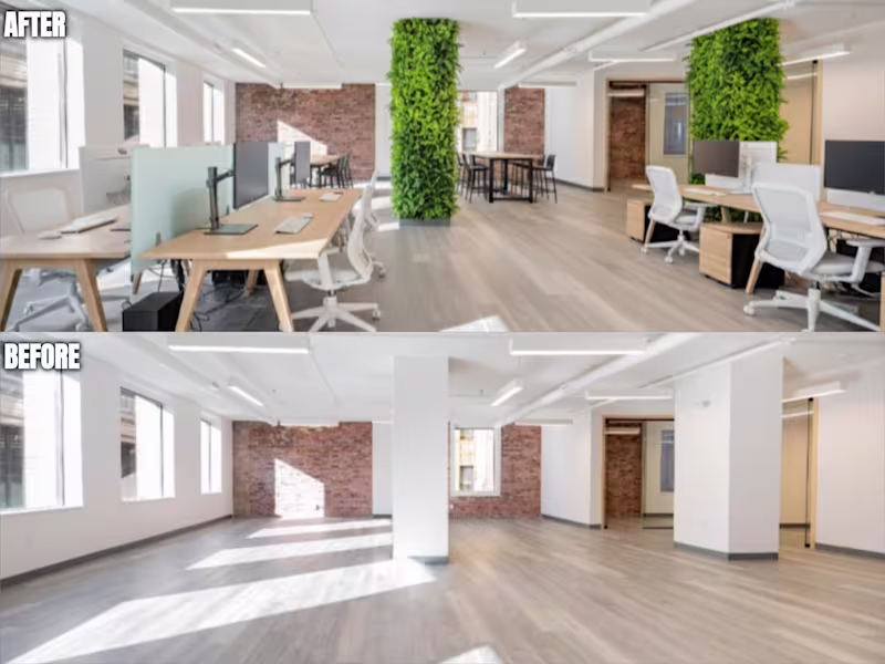 Cover image for Commercial Virtual Staging: Modern Office Concept
