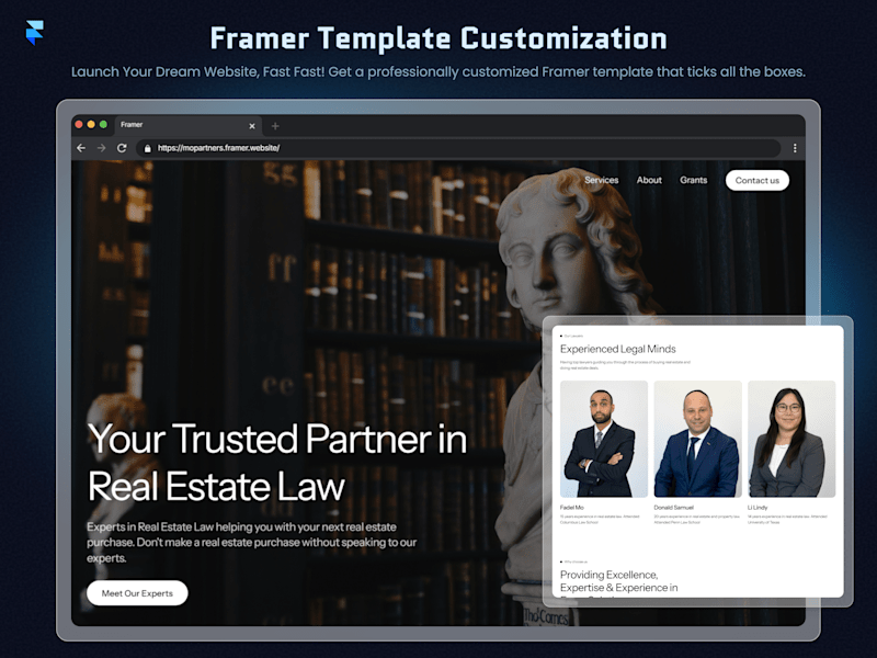 Cover image for Framer Template Customization