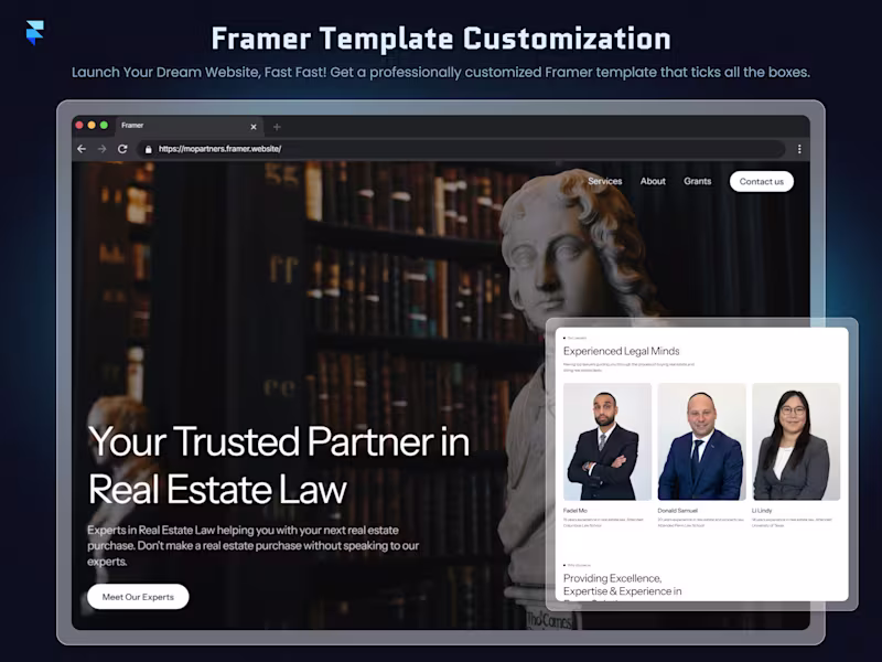 Cover image for Framer Template Customization