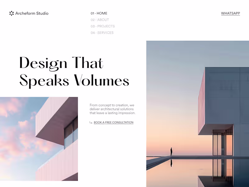 Cover image for Architecture Firm – Landing Page Design