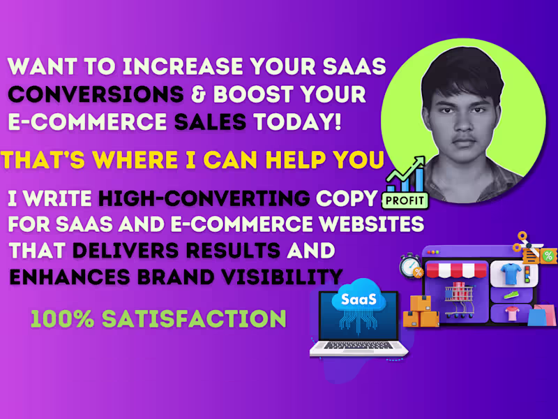 Cover image for High Quality Copywriting for E-Commerce, SaaS, and B2B