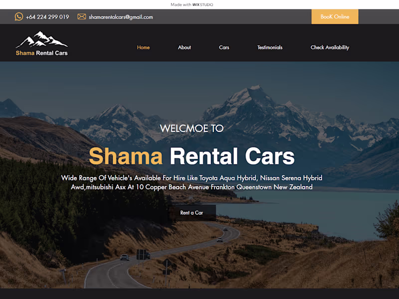 Cover image for Shama Rental Cars