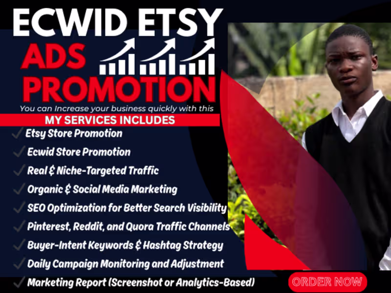 Cover image for I will do etsy ecwid promotion etsy marketing ecwid promotion