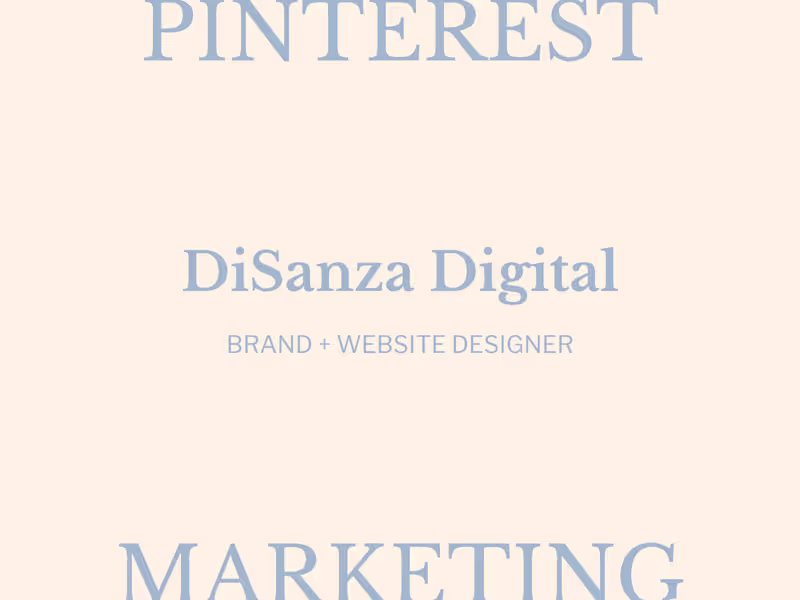 Cover image for Pinterest Marketing for Brand and Website Designer