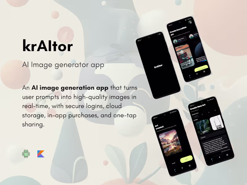 Cover image for krAitor (AI Image Generator) Android app