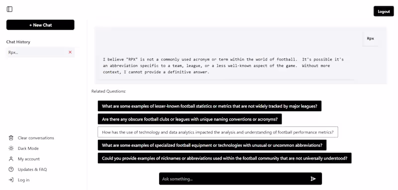 Cover image for SmartFoot – AI-Powered Football Chatbot with Live Match Stats