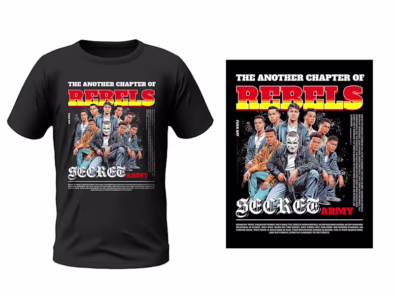 Cover image for Street Style T shirt Design | Graphic Design | Street fashion