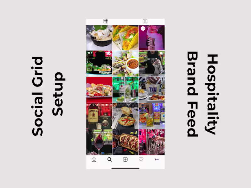 Cover image for Social Grid Setup — Hospitality Brand Feed