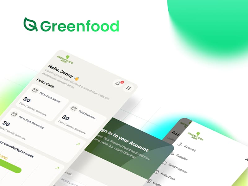 Cover image for Greenfood App Development