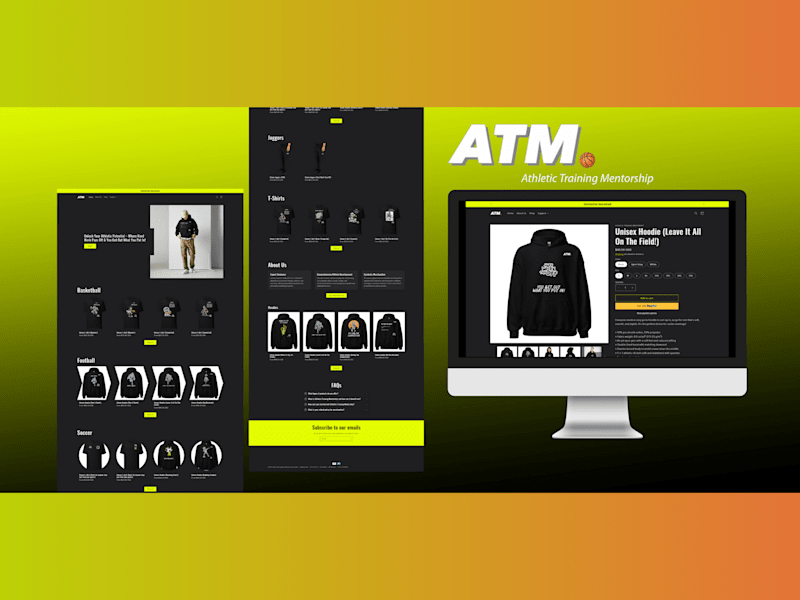 Cover image for Athletic Training Mentorship Brand Website