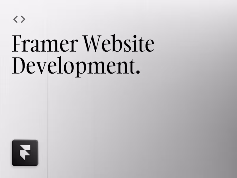 Cover image for Framer Development