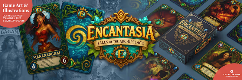 Cover image for concept for Philippine mythology based card game.