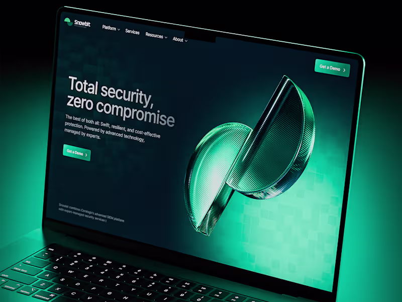 Cover image for Snowbit - Website design for cybersecurity company