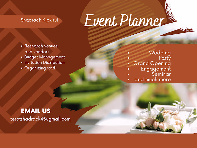 Cover image for Client-focused Event planner