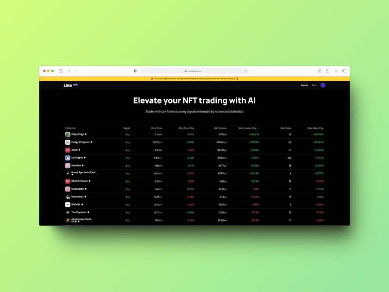 Cover image for Predictive Analytics Platform for NFT Price Movements